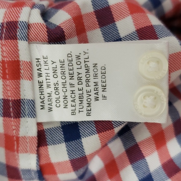 1901 Mens Button Down Checked Plaid Long Sleeve Shirt - Picture 7 of 7